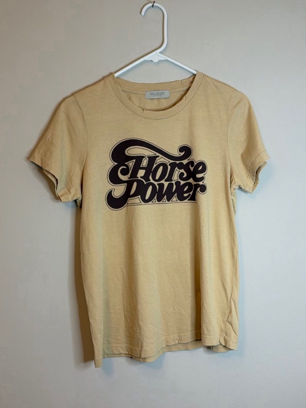 Ragabond “Horse Power” Distressed Graphic T-Shirt